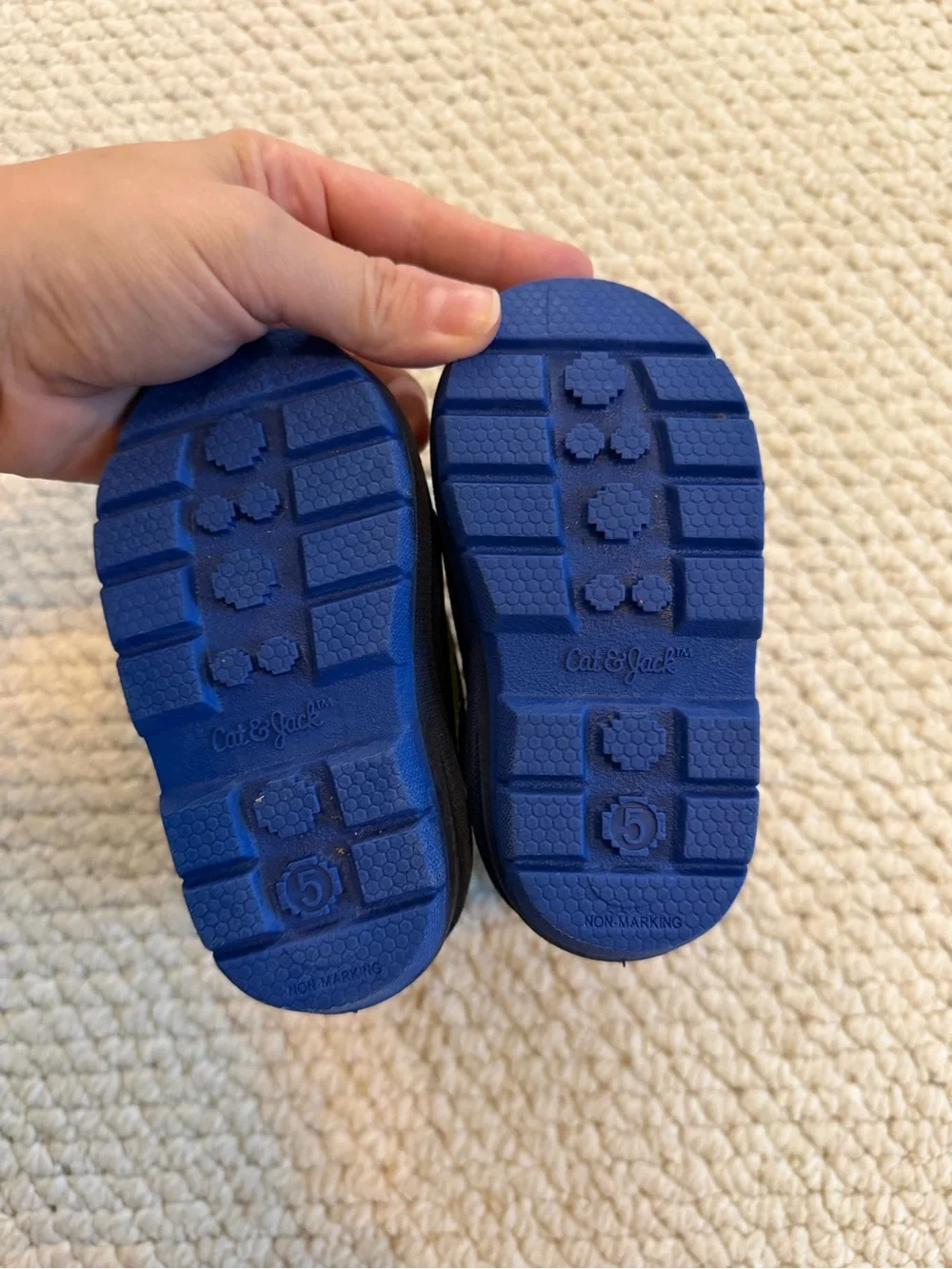 Cat and Jack Little Kids Blue Winter Snow Boots | 5
